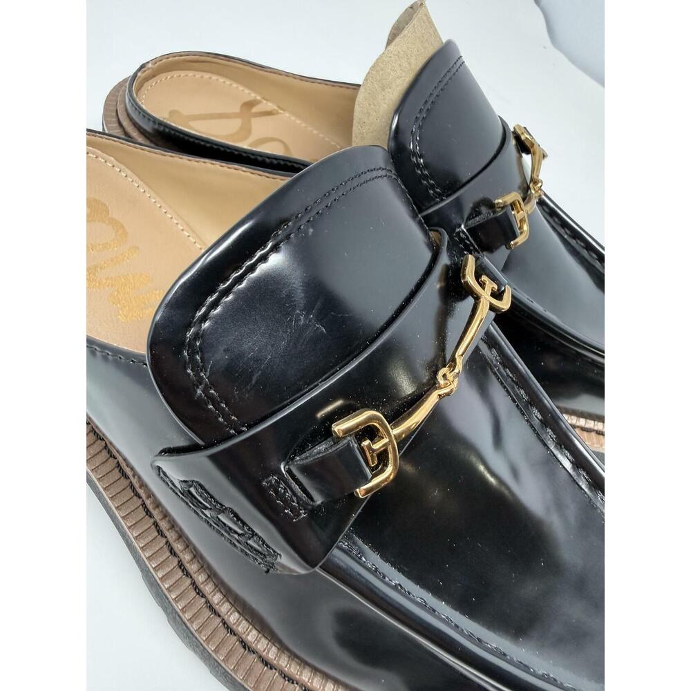 Sam Edelman Women's Black Lennon Lug Sole Mules 6 1/2 Like New - Picture 3 of 7